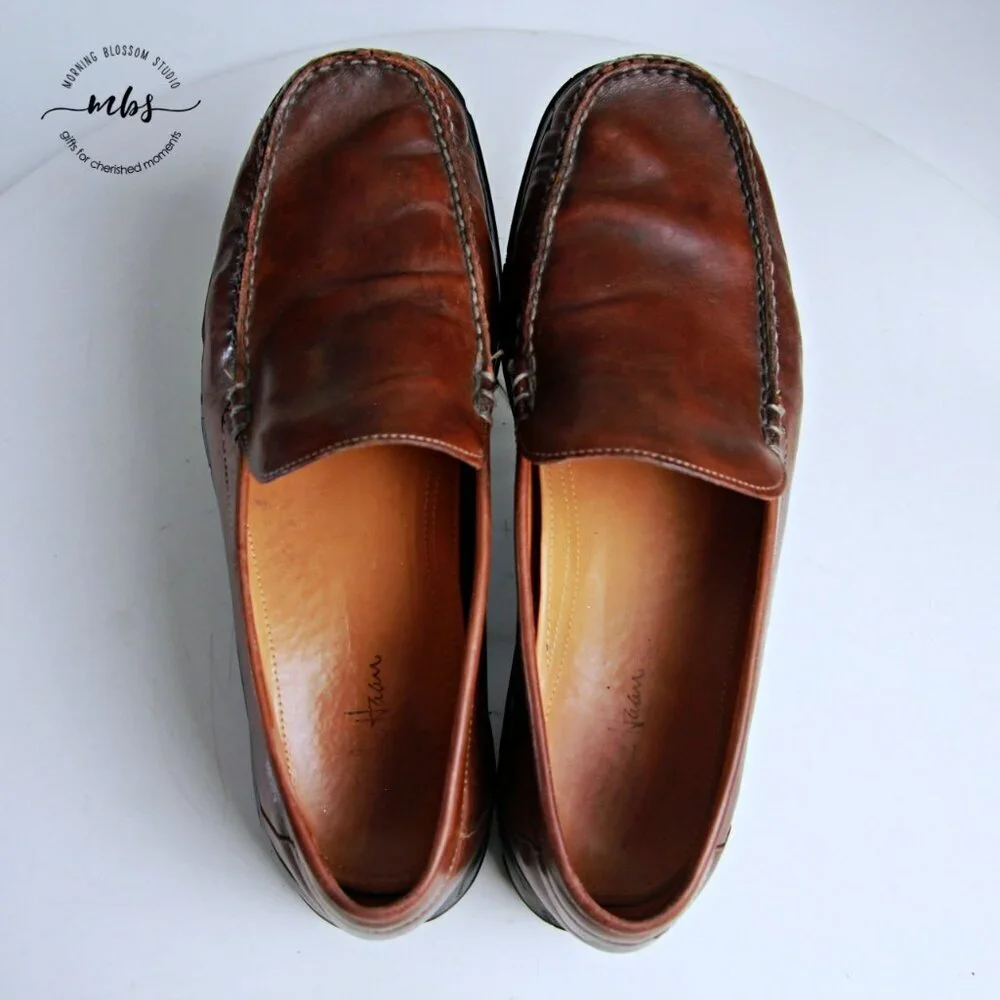 Cole Haan Air Dempsey Leather Loafers Brown Men 9.5‎
